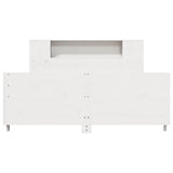 Bed Frame without Mattress White 140x200 cm Solid Wood Pine 3323651