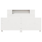 ZNTS Bed Frame without Mattress White 140x200 cm Solid Wood Pine 3323651