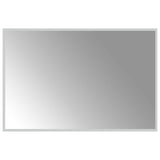 LED Bathroom Mirror Transparent 90 x 60 cm Tempered Glass 42045821