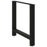 Dining Table Legs Black 2 pcs 70x cm Steel 4013308