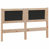 Headboard Other Brown and light grey 150 cm Solid pine wood 879004