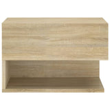 Wall-mounted Bedside Cabinets 2 pcs Sonoma Oak 810960