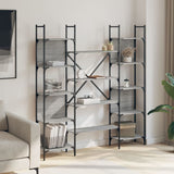 Bookshelf Grey Sonoma 155.5x24x166.5 cm Engineered Wood 838861