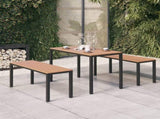 Garden Dining Set Brown and Black 317140