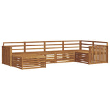 Outdoor Sofa Set 6 pcs Natural Solid Acacia Wood 3373734