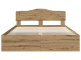 Bed Frame Artisian Oak 120 x 200 cm Solid Pine Wood 3412924