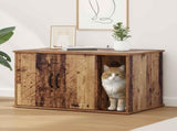 Cat House Old Wood 85 x 55 x 50 cm Engineered Wood 8000741