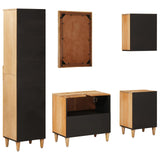 Bathroom Cabinet Set with Drawer 5 pcs Solid Mango Wood 3310180