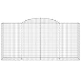 Arched Gabion Baskets 13 pcs 300x50x140/160 cm Galvanised Iron 3146748