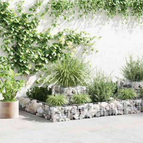 ZNTS Gabion Planter Galvanised Steel 120x120x20 141625