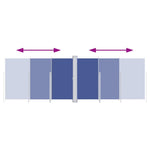 Retractable Side Awning Blue 200x600 cm 318010