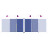 Retractable Side Awning Blue 200x600 cm 318010