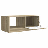 Coffee Table Sonoma Oak 90 x 50 x 37 cm Engineered Wood 895877