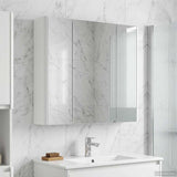 Bathroom Mirror Cabinet White 63.5 x 15.5 x 60.5 cm 889247
