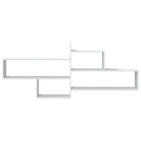 Wall Shelf White 167.5x18x68 cm Engineered Wood 853317