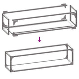 Firewood Rack White 25x25x100 cm Cold-rolled steel 864268