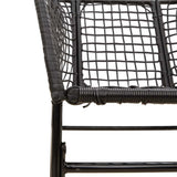Garden Dining Set Black 3334485