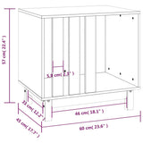 Dog House 60x45x57 cm Solid Wood Pine 822476