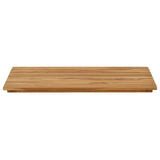 Table Top 80 x 40 x 3.5 cm Rectangular Solid Teak Wood Natural 42033155