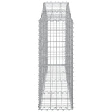 Arched Gabion Basket 200x30x80/100 cm Galvanised Iron 153384