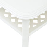 48793 Coffee Table White 90x60x46 cm Plastic