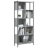 ZNTS Bookcase Grey Sonoma 72x28x172 cm Engineered Wood 3213655