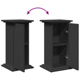 Display Stand with Storage Black 31x30x60 cm Engineered Wood 854617