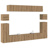 TV Units Wall-mounted 4 pcs Artisan Oak Engineered wood 3393392
