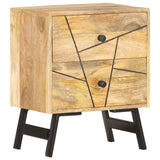 Bedside Cabinet 40x30x50 cm Solid Mango Wood 285875