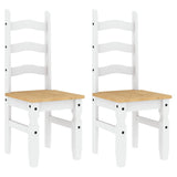 Dining Chairs 2 pcs Corona White 42x47x107 cm Solid Wood Pine 4005725