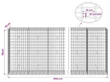 Gabion with 3.5 mm Wire and 5x10 cm Mesh 850x50x150 cm 3462851