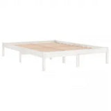 Bed Frame without Mattress White 180x200 cm Super King Solid Wood 3105681