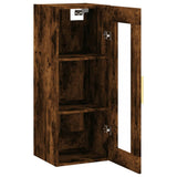 Wall Mounted Cabinet Smoked Oak 34.5x34x90 cm 828905