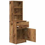 Bedside Cabinet Old Wood 39x35x125 cm Engineered Wood 861317