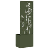 Garden Privacy Screen Olive green 50 x 150 cm Cold-rolled steel 876451
