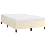 Bed Frame without Mattress Cream 120x190 cm Small Double Faux Leather 379524