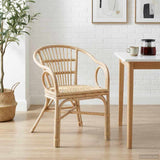 Stacking Chair Natural 58 x 60 x 81 cm Rattan 42033214