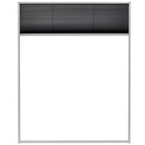 ZNTS Plisse Insect Screen for Windows Aluminium 80x100 cm 142611