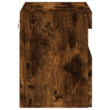 TV Wall Cabinets with LED Lights 2 pcs Smoked Oak 40x30x40 cm 837178