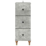 Drawer Cabinet Concrete Grey 33 x 34.5 x 90 cm Engineered Wood 894158