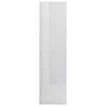 Book Cabinet/Room Divider High Gloss White 155x24x160 cm Engineered Wood 800663