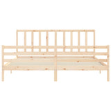 Bed Frame without Mattress 200x200 cm Solid Wood Pine 3193876