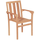 3 Piece Bistro Set Solid Teak 44736