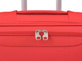 3 Piece Soft Case Trolley Set Red 91316