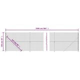 Chain Link Fence with Flange Green 1.4x25 m 153947