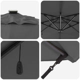 Umbrella Antraciet 286 x 284 x 270 cm Aluminium and Polyester 42003321