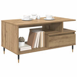 Coffee Table Artisan Oak 90 x 49 x 45 cm Engineered Wood 882706