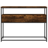 Console Table Smoked Oak 100x40x75 cm Engineered Wood 834152