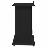 Podium with Drawer Black Oak 55 x 55 x 107 cm Engineered Wood 862299