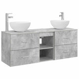 Bathroom Cabinet Set 3 pcs Concrete Grey 49.5 x 35 x 63 cm 3405790